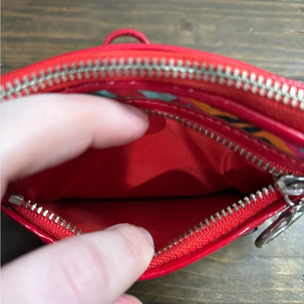 Coach Poppy Graffiti Wristlet